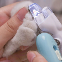 HKM-004307 LED Electric Pet Nail Clippers with Built-in Light for Safe Trimming of Dogs and Cats