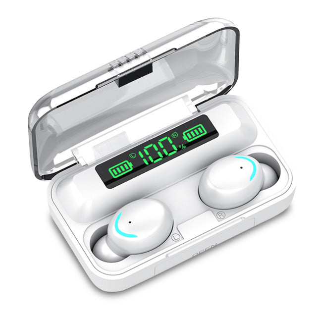 KTX-916179 True Wireless Bluetooth Headset with LED Power Display and Charging Function, Compatible with All Bluetooth Devices