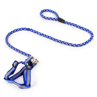 HKM-253907 Reflective Nylon Braided Traction Rope and Adjustable Chest Strap for Dogs