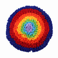 HKM-990419 Snuffle Mat for Dogs - Plush Nose Work Training Puzzle Toy, 55cm Washable Sniffing Pad for Slow Feeding