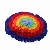 HKM-990419 Snuffle Mat for Dogs - Plush Nose Work Training Puzzle Toy, 55cm Washable Sniffing Pad for Slow Feeding