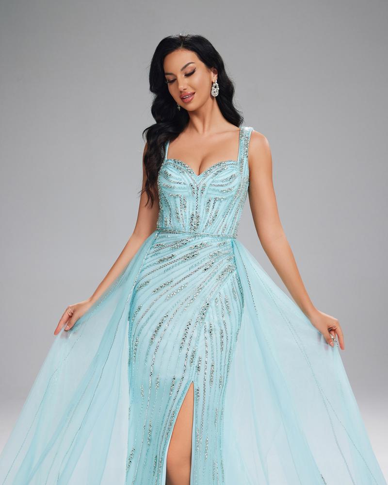 HKM-122515 Elegant Blue Women's Gown - Model EZ25156