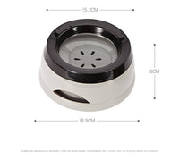 HKM-228179 Anti-Spill Pet Bowl for Car and Home, 15.3 x 18.9 x 8cm, Available in Pink, Army Green, Blue, Gray