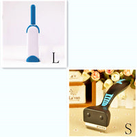 HKM-641555 Pet Hair Remover Tool for Dogs and Cats - Easy-to-Use Engineering Plastic and Stainless Steel Design, Available in Cherry Blossom, Mint, and Gray