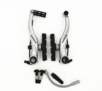 HKM-573011 Folding Mountain Bike Flat Handlebar Brakes for Enhanced Stopping Power
