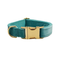 HKM-447891 Velvet Fabric Dog Collar with Bow, Flower, Vest, and Leash Accessories