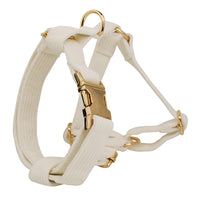 HKM-447891 Velvet Fabric Dog Collar with Bow, Flower, Vest, and Leash Accessories