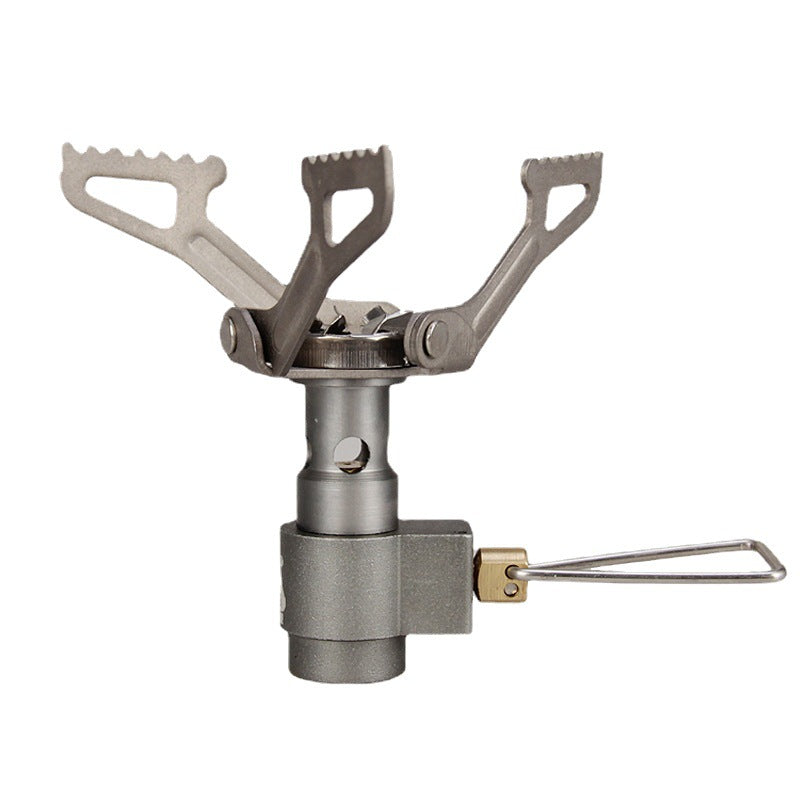 HKM-650899 Compact Titanium Camping Stove for Outdoor Cooking and Survival Needs