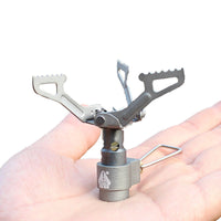 HKM-650899 Compact Titanium Camping Stove for Outdoor Cooking and Survival Needs