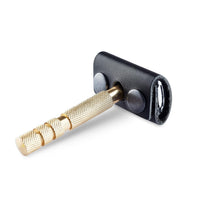 HKM-465363 Genuine Leather Case for Double Edge Safety Razor - Travel Protector Cover