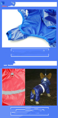 HKM-319315 Waterproof Reflective Boxer Jumpsuit for Pets with Breathable Material