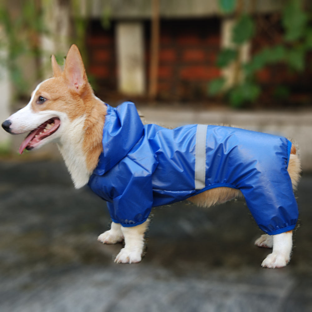 HKM-319315 Waterproof Reflective Boxer Jumpsuit for Pets with Breathable Material