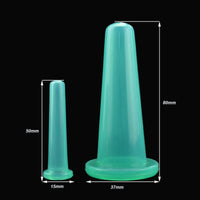 HKM-596947 Silicone Cupping Set with Face and Eye Cups - Effective Suction Therapy for Body and Skin Treatment
