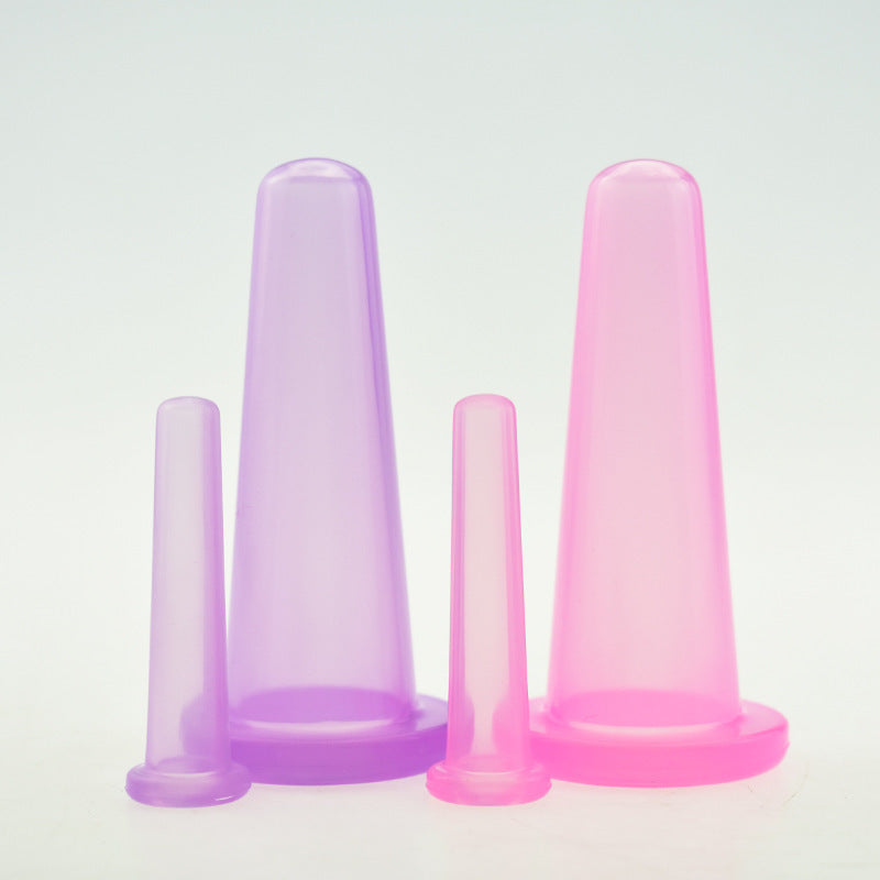 HKM-596947 Silicone Cupping Set with Face and Eye Cups - Effective Suction Therapy for Body and Skin Treatment