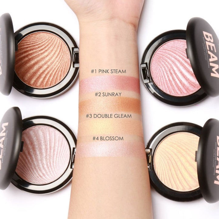 HKM-063251 Luminous Glow Highlighter Finishing Powder - Ultra Bright Beam Marker for a Radiant Skin Finish