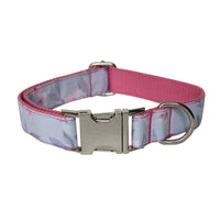 HKM-821011 Ink Painting Cotton Dog Collar and Leash Set with Bow Accessory
