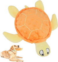 HKM-161683 Interactive Squeaky Sea Turtle Plush Toy for Small Dogs - Durable, No Stuffing, Ideal for Indoor Play and Teething Relief