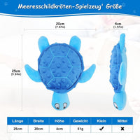 HKM-161683 Interactive Squeaky Sea Turtle Plush Toy for Small Dogs - Durable, No Stuffing, Ideal for Indoor Play and Teething Relief