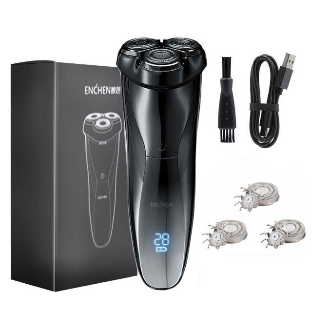 HKM-463059 Rechargeable Electric Whole Body Washable Shaver with Rotating 3 Heads