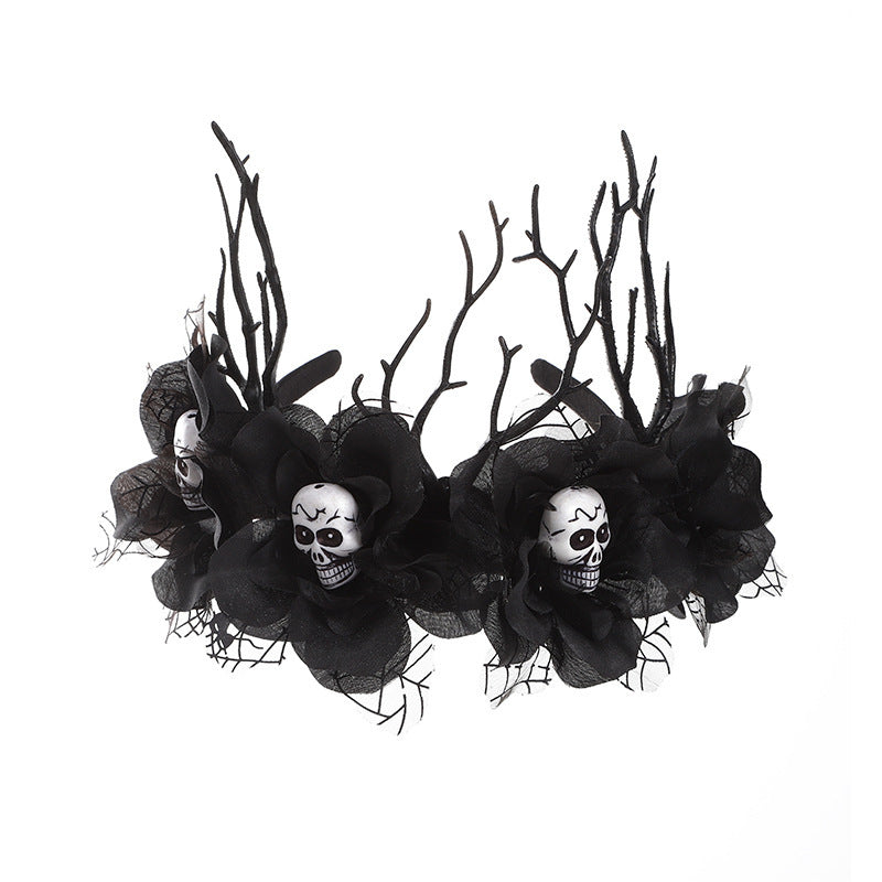 HKM-715667 Halloween Bat and Pumpkin Headband for Festive Celebrations