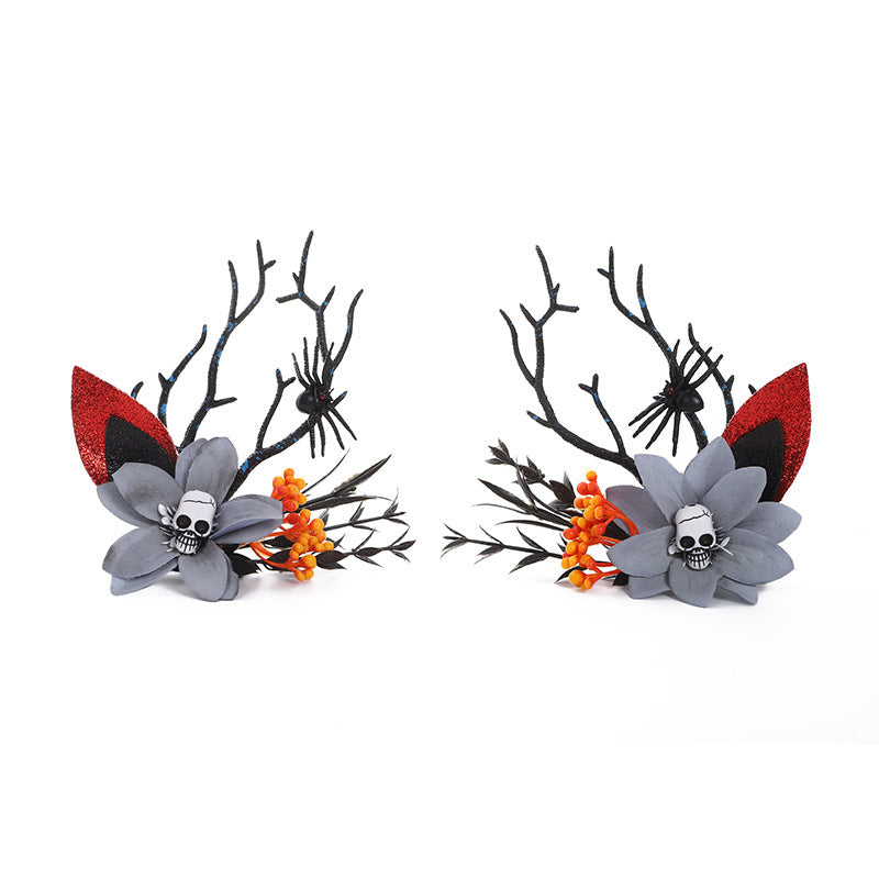 HKM-715667 Halloween Bat and Pumpkin Headband for Festive Celebrations