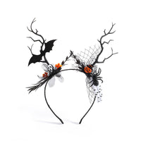 HKM-715667 Halloween Bat and Pumpkin Headband for Festive Celebrations