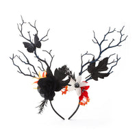 HKM-715667 Halloween Bat and Pumpkin Headband for Festive Celebrations