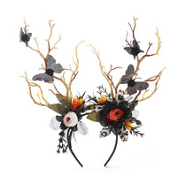 HKM-715667 Halloween Bat and Pumpkin Headband for Festive Celebrations