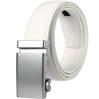 HKM-886547 Adjustable Automatic Leather Belt for Men - Versatile Business and Casual Style, Model LY33-77783-1