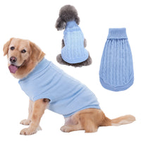 HKM-223635 Solid Color Acrylic Dog Sweater for Small Breeds - Fits XS to 3XL