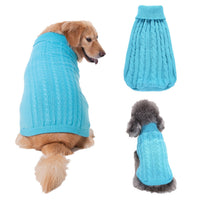 HKM-223635 Solid Color Acrylic Dog Sweater for Small Breeds - Fits XS to 3XL