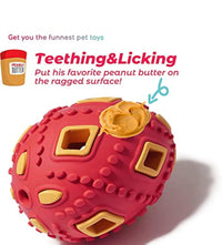 HKM-291603 Interactive Egg-Shaped Puppy Teething Chew Toy with Treat Dispenser