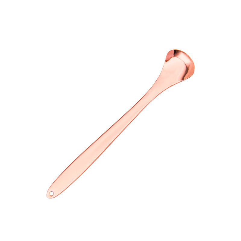 HKM-594643 Rose Gold and Silver Tongue Cleaner - Oral Hygiene Beauty Tool