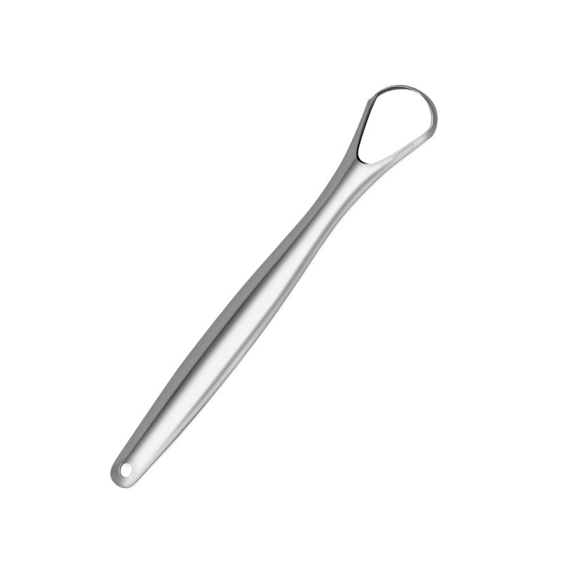 HKM-594643 Rose Gold and Silver Tongue Cleaner - Oral Hygiene Beauty Tool