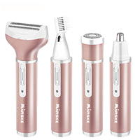 HKM-265299 Rechargeable Electric Epilator for Whole Body Hair Removal, Waterless Cleaning, ABS Material