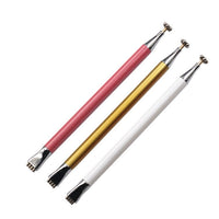 HKM-576595 Metal Flower Magnetic Nail Art Pen for Cat Eye Effects - Dual Use Design, 14.2cm