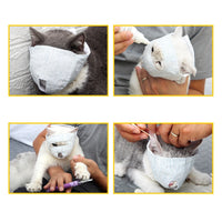 HKM-917971 Breathable Anti-Mess Cat Medicine Mask for Bite Prevention