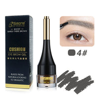 HKM-110675 Three-Dimensional Air Cushion Eyebrow Cream in Multicolor - Light Brown, Grey Black, Coffee, Brown Shades