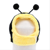 HKM-176531 Cartoon Animal Headgear for Pets - Plush Double-Sided Velvet Hats in Various Styles and Sizes