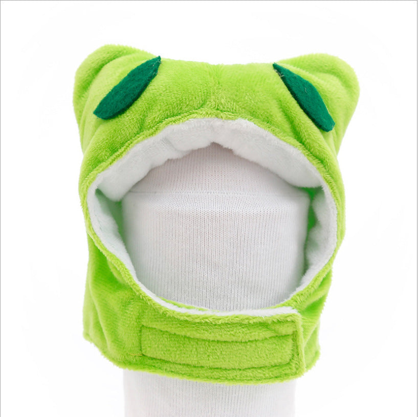 HKM-176531 Cartoon Animal Headgear for Pets - Plush Double-Sided Velvet Hats in Various Styles and Sizes
