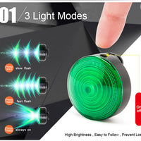HKM-549267 LED Dog Anti-Lost Night Light with 3 Modes and Easy Battery Replacement