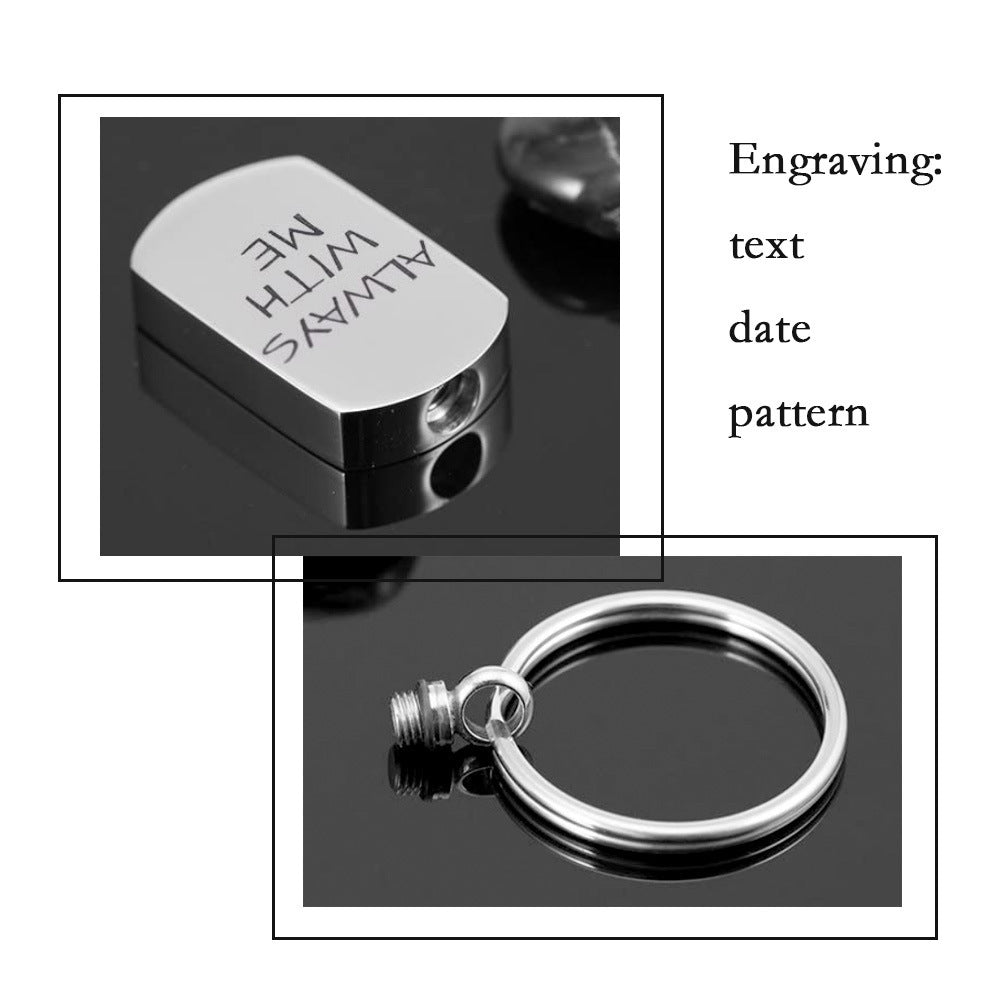 HKM-943699 Stainless Steel Aromatherapy Perfume Bottle Pendant - My Best Fur Friend Design