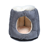 HKM-318739 Cotton Semi-Enclosed Cat Tent Nest - Stylish & Comfortable Pet Bed for Cats