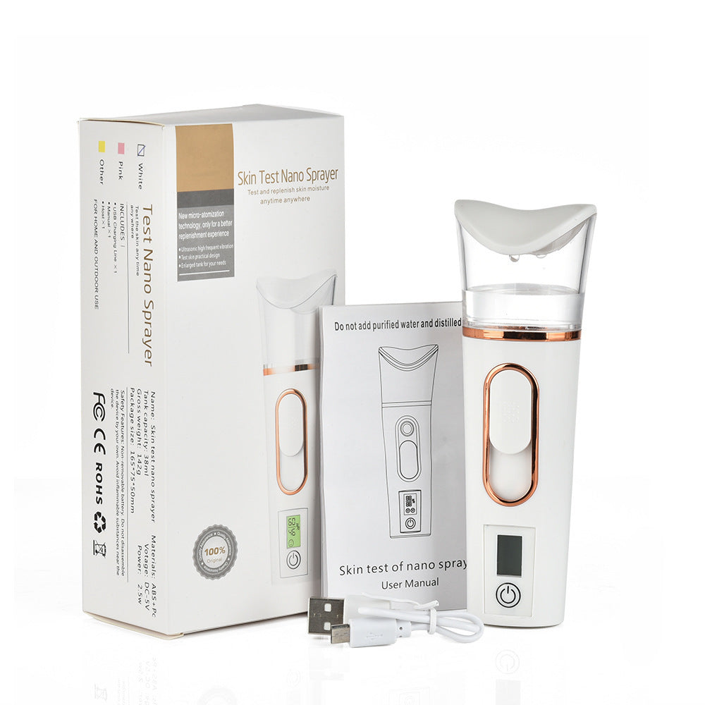 HKM-182163 Portable Nano Spray Moisturizer with Skin Measurement Feature for Face Care