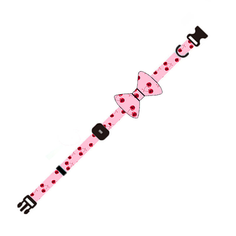 HKM-504851 Adjustable Pink Dog Leash Set with Chest Strap, Collar, Poop Bag, and Bowknot Options