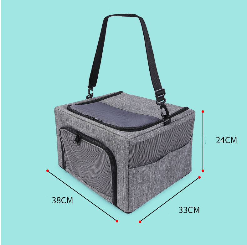 JMT-169930 Breathable Foldable Portable One-Shoulder Pet Carrier Bag