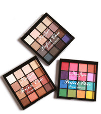 HKM-141139 16-Color Eye Shadow Palette - Versatile Shades: Bean Paste, Pumpkin Red-Brown, Spring/Summer Hues