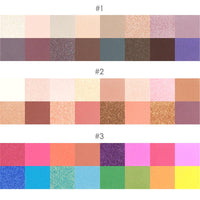 HKM-141139 16-Color Eye Shadow Palette - Versatile Shades: Bean Paste, Pumpkin Red-Brown, Spring/Summer Hues