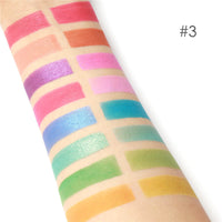 HKM-141139 16-Color Eye Shadow Palette - Versatile Shades: Bean Paste, Pumpkin Red-Brown, Spring/Summer Hues