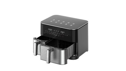 KTX-794707 Large Capacity 11L Air Fryer with Dual Core Technology and Transparent Cooking Pot